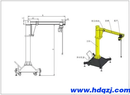 移動(dòng)式旋臂起重機(jī)